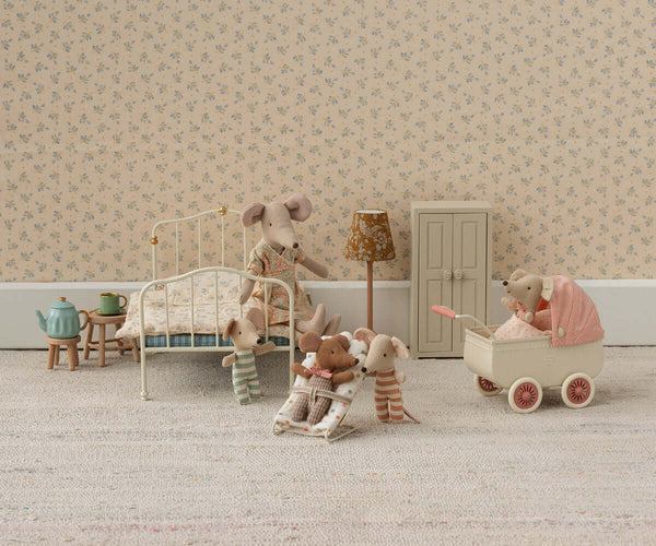 *PRE-ORDER* Maileg, Pram, Mouse - Coral (DUE END MARCH)