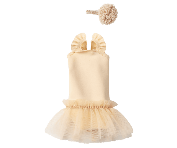 *PRE-ORDER* Maileg, Size 1, Ballet Suit & Skirt Cream (DUE END MAY)