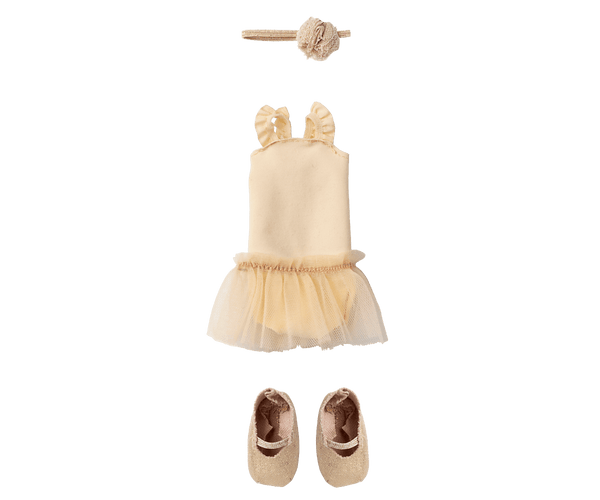 *PRE-ORDER* Maileg, Size 2, Ballet Suit & Skirt Cream (DUE END MAY)