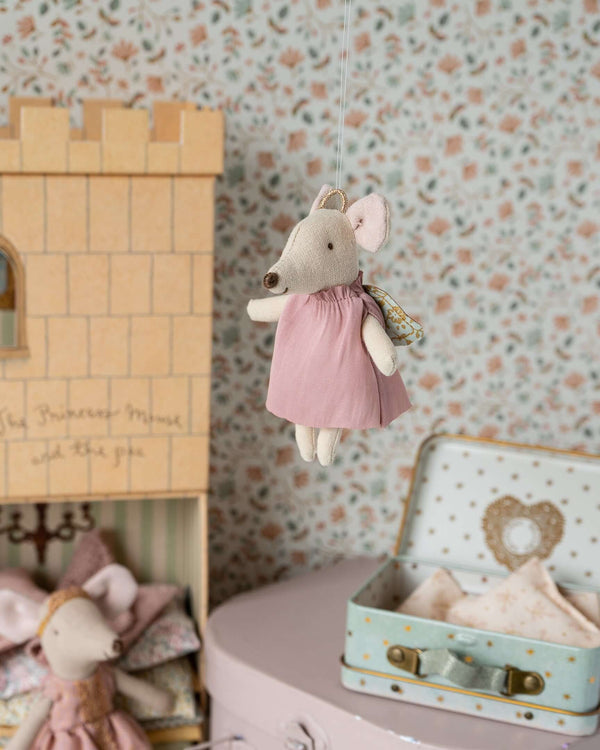 Maileg, Angel Mouse in Suitcase