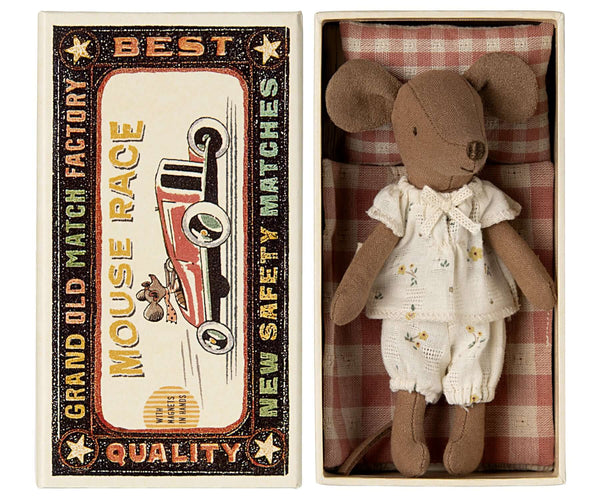 Maileg, Big Sister Mouse in Matchbox  **Mouse of the Month**