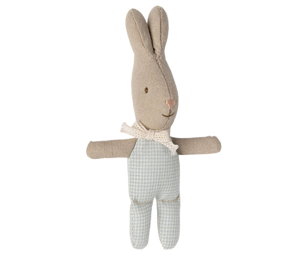 Maileg, Rabbit, My -  Light Blue Check