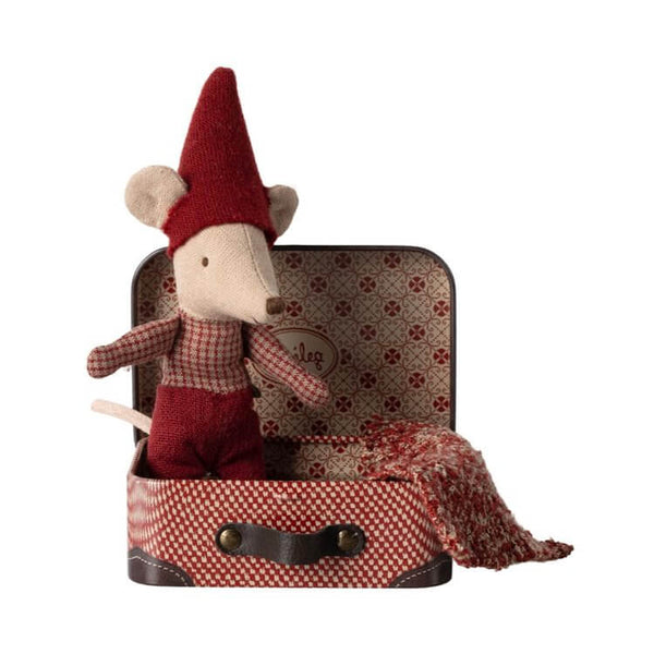 Maileg, Christmas Mouse, Baby in Suitcase