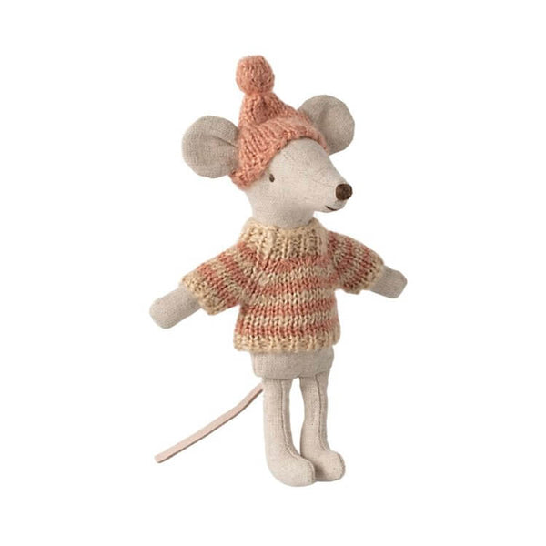 Maileg, Knitted Sweater and Hat, Big Sister Mouse