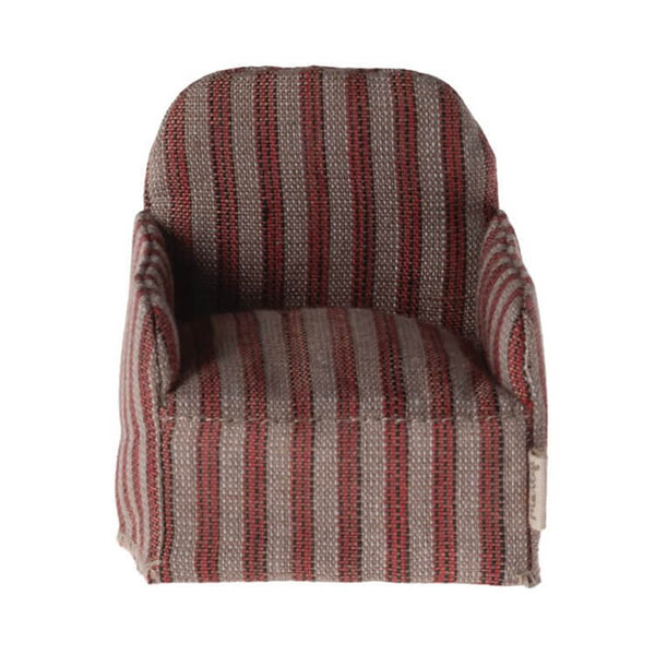 Maileg, Chair Mouse - Red Stripe