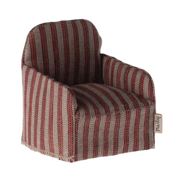 Maileg, Chair Mouse - Red Stripe