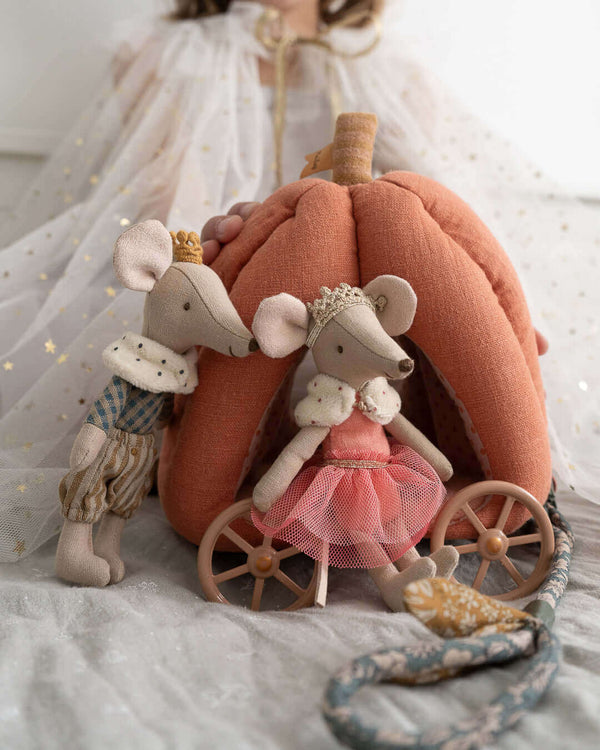 Maileg, Pumpkin Carriage, Mouse