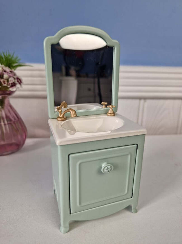 Maileg, Sink Dresser, Mouse - Mint