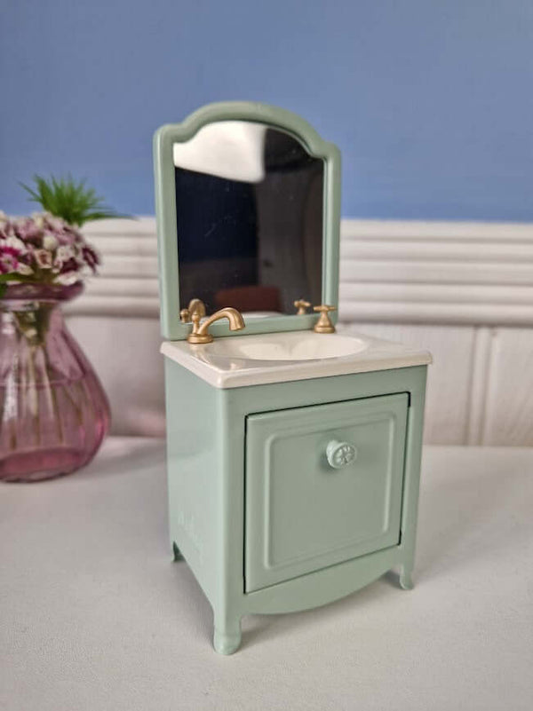 Maileg, Sink Dresser, Mouse - Mint