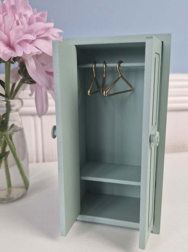 Maileg, Soft Blue Wooden Closet (Mouse)