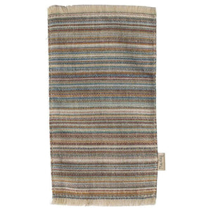 Maileg medium striped rug in neutral tones for pre-order, perfect for completing the interior design of your little friend’s home.