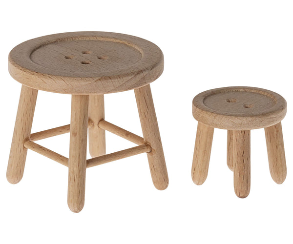 Maileg, Table and Stool Set, Mouse