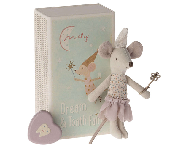 Maileg, Tooth Fairy Mouse, Little Sister in Matchbox