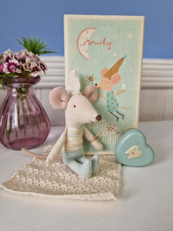 Maileg, Tooth Fairy Mouse, Little Brother in Matchbox