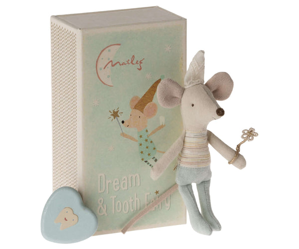 Maileg, Tooth Fairy Mouse, Little Brother in Matchbox