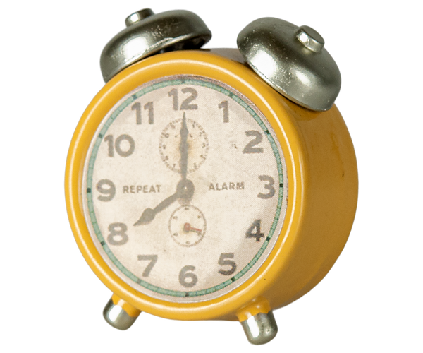 *PRE-ORDER* Maileg, Alarm Clock, Mouse - Yellow  (DUE LATE JAN)