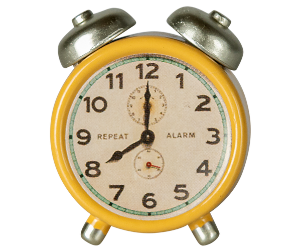 *PRE-ORDER* Maileg, Alarm Clock, Mouse - Yellow  (DUE LATE JAN)