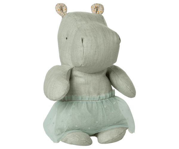 *PRE-ORDER* Maileg, Safari Friends, Hippo w. Tutu, Small - Mint (DUE END MARCH)