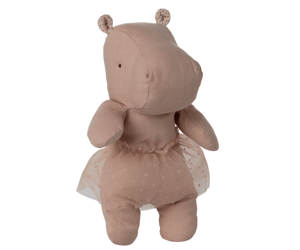 *PRE-ORDER* Maileg, Safari Friends, Hippo w. Tutu, Small - Soft Rose (DUE END MARCH)