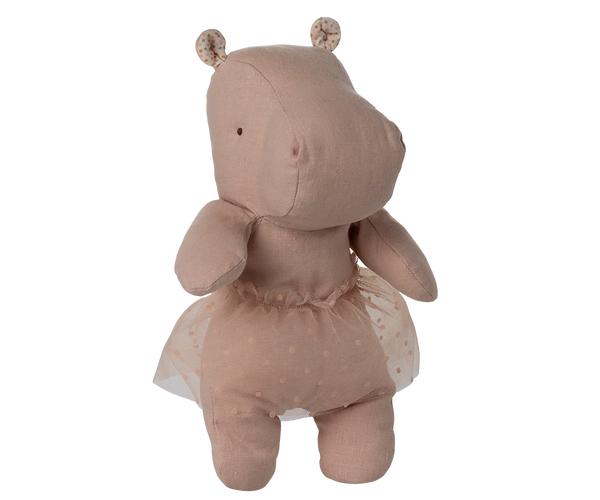 *PRE-ORDER* Maileg, Safari Friends, Hippo w. Tutu, Small - Soft Rose (DUE END MARCH)