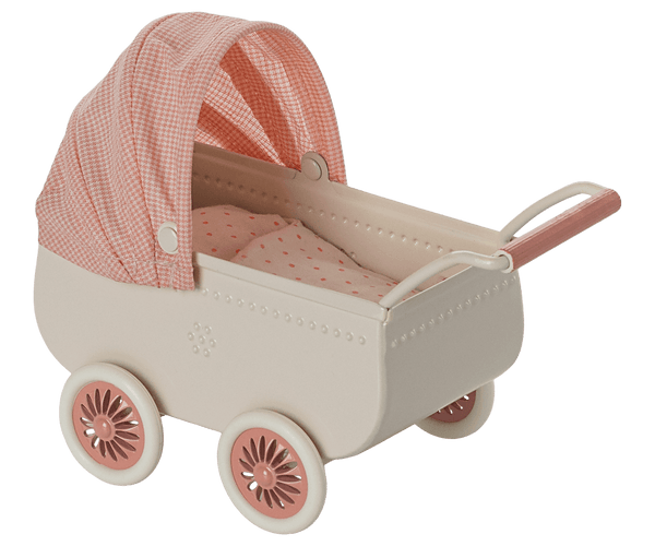 *PRE-ORDER* Maileg, Pram, Mouse - Coral (DUE END MARCH)