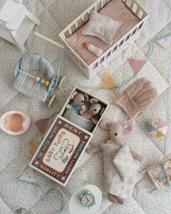 Maileg, Baby Twin Mice in Matchbox