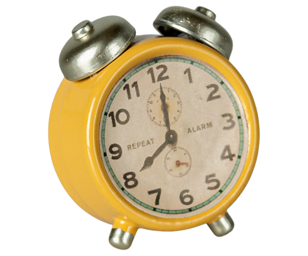 *PRE-ORDER* Maileg, Alarm Clock, Mouse - Yellow  (DUE LATE JAN)