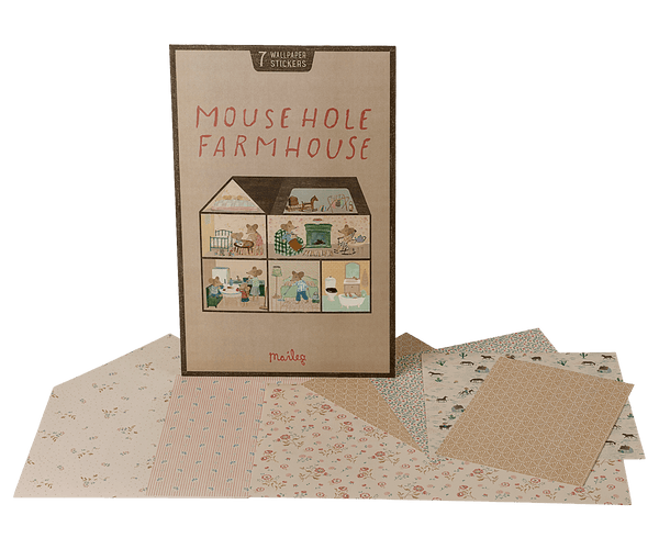 *PRE-ORDER* Maileg, Mouse House Farmhouse Wallpaper Set  (DUE END MAY)