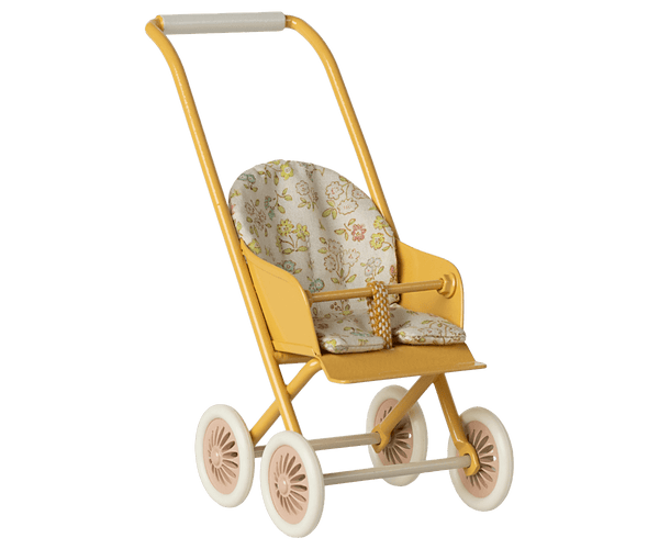 *PRE-ORDER* Maileg, Stroller Micro - Yellow (DUE END APRIL)