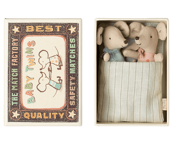 Maileg, Baby Twin Mice in Matchbox