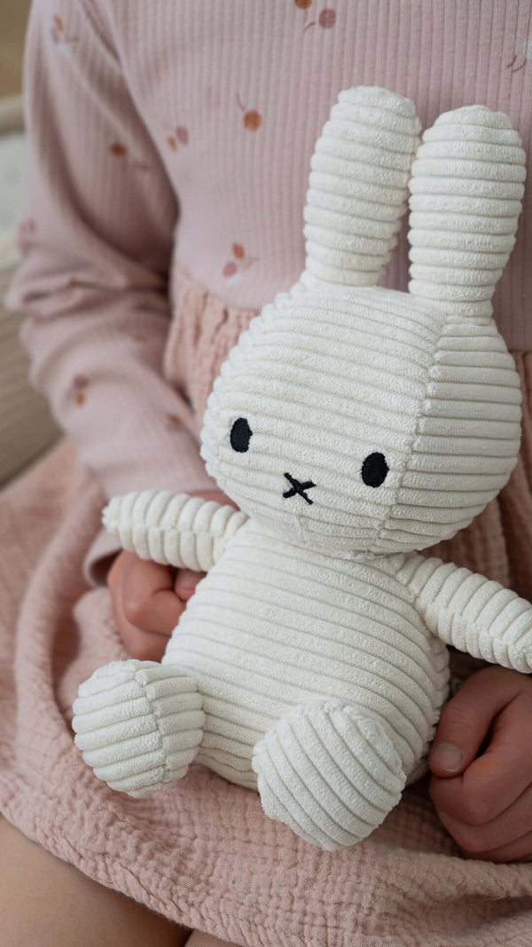 Miffy, Corduroy White - 23 cm