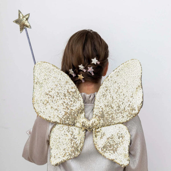 Mimi & Lula, Sparkle Sequin Wings (Gold)