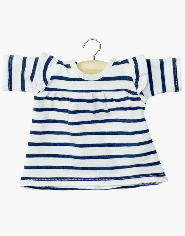 Minikane, Melody Jersey Dress in Navy Blue Striped