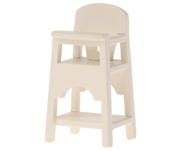 Maileg Off White High Chair for Baby Mice, Twins, Triplets, and MY Rabbits, Perfect for 3 Years+