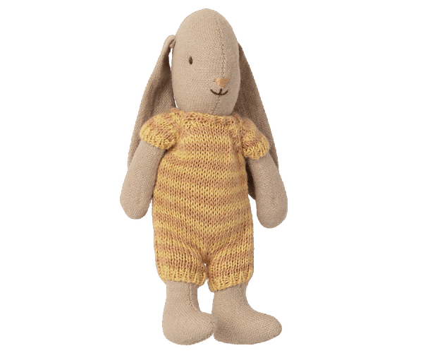 Maileg, Micro Bunny in Knitted Outfit (Yellow)