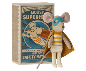 Maileg, Super Hero Mouse, Little Brother in Matchbox (Mouse of the Month)