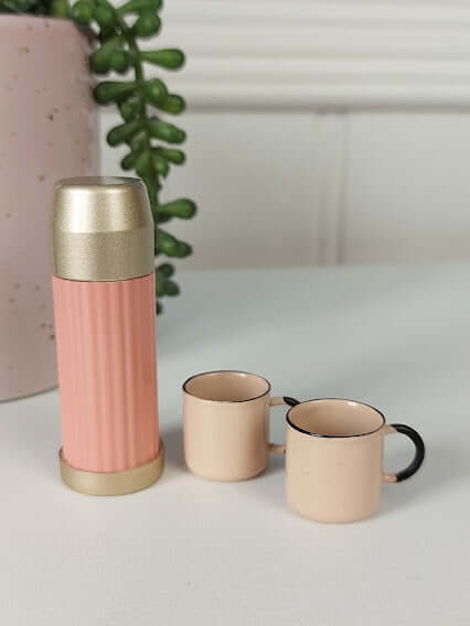 Maileg - Thermos and Cups - Soft Coral